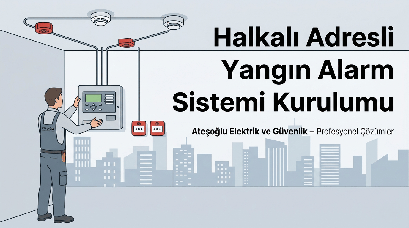 Halkalı Adresli Yangın Alarm Sistemi Kurulumu | Ateşoğlu Elektrik ve Güvenlik
