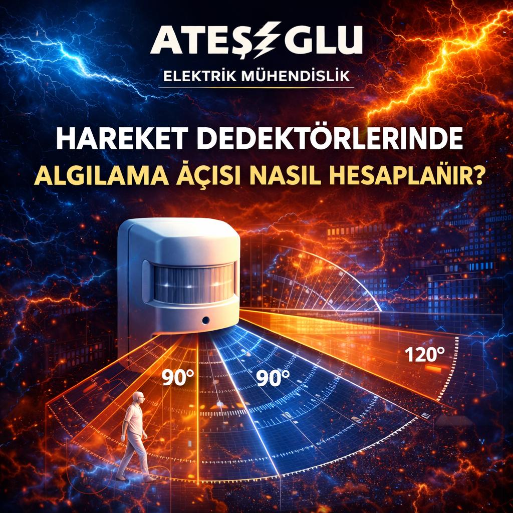 Hareket Dedektörlerinde Algılama Açısı Nasıl Hesaplanır?