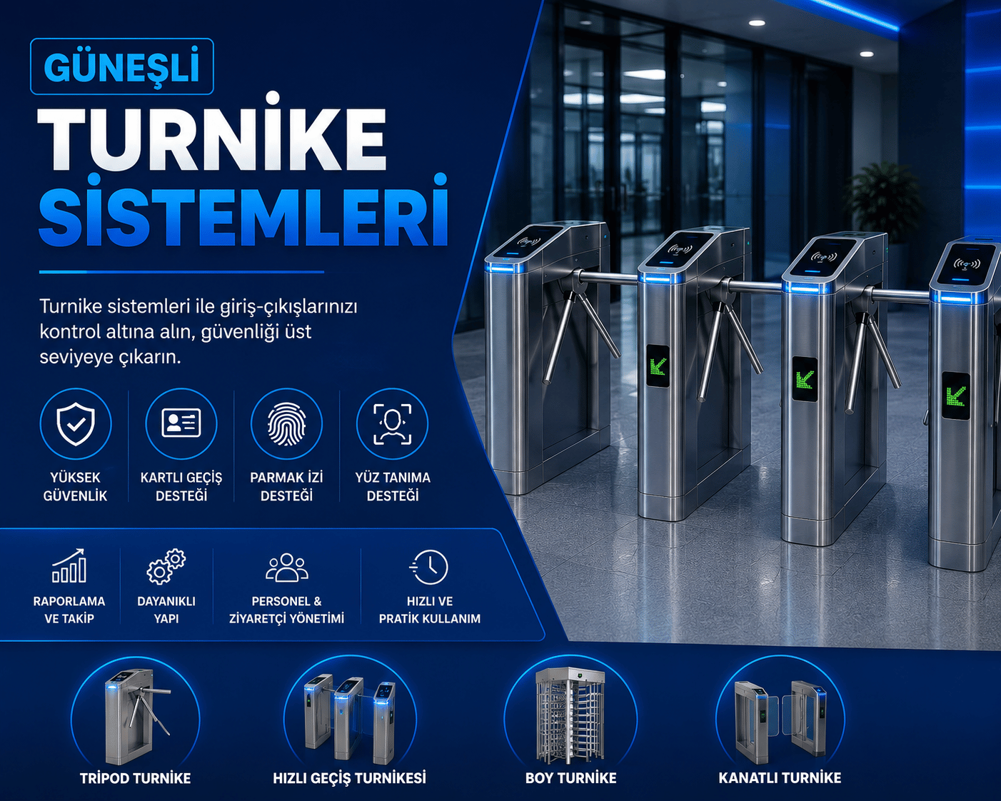 Güneşli Turnike Sistemleri | Ateşoğlu Elektrik ve Güvenlik