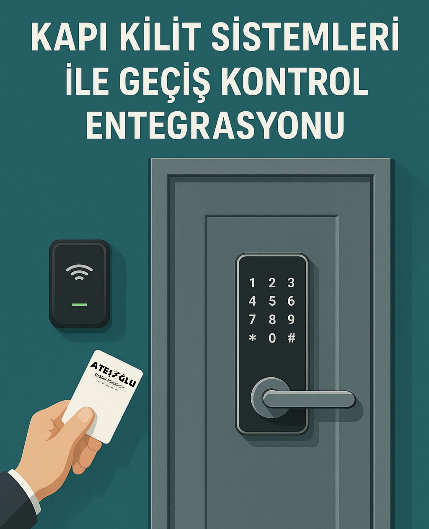 Kapı Kilit Sistemleri ile Geçiş Kontrol Entegrasyonu  Ateşoğlu Elektrik Mühendislik İNŞ. TİC.