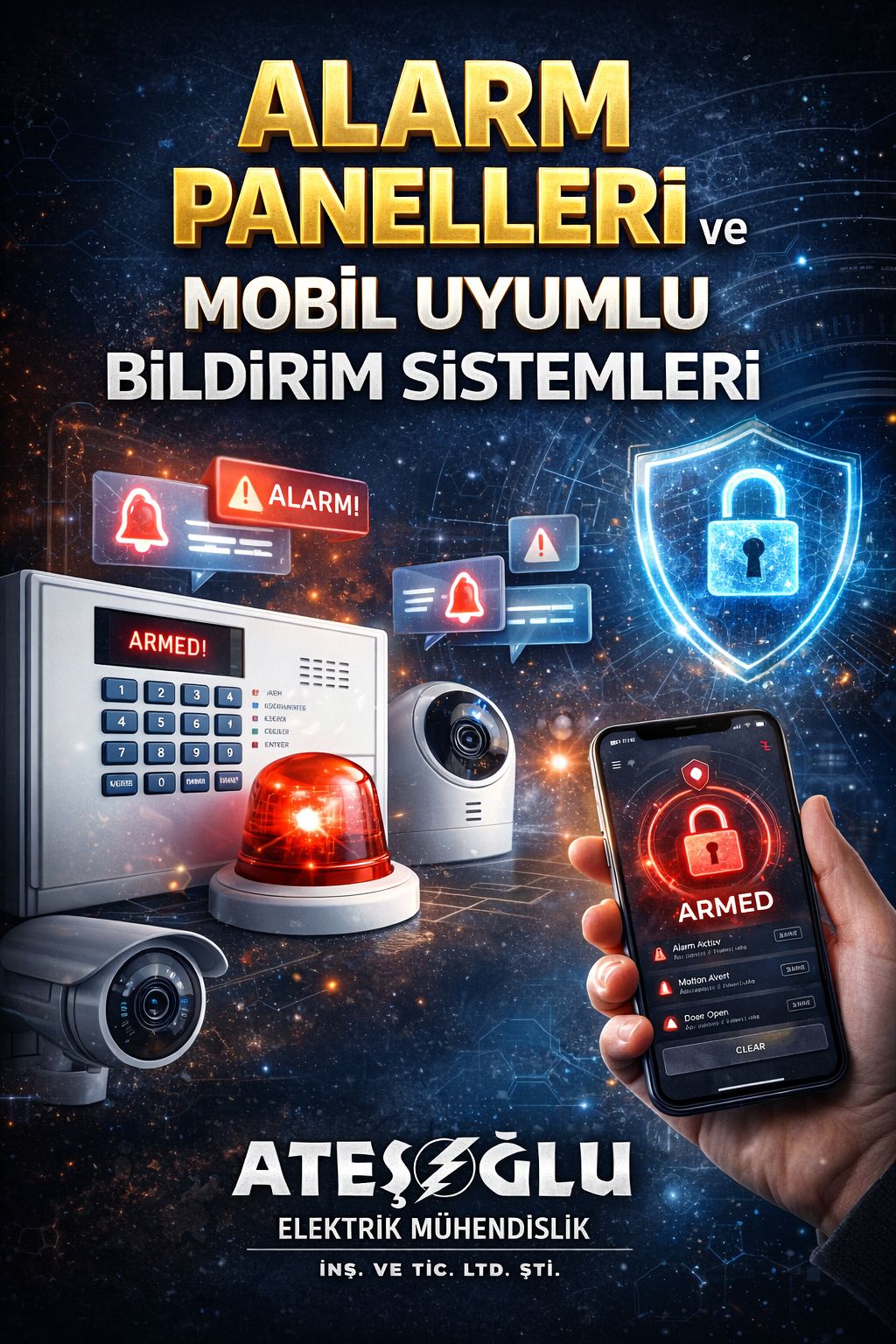 Alarm Panelleri ve Mobil Uyumlu Bildirim Sistemleri