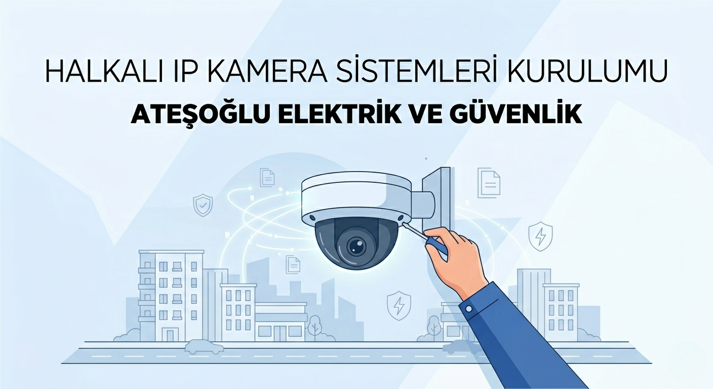 Halkalı IP Kamera Sistemleri Kurulumu | Ateşoğlu Elektrik ve Güvenlik