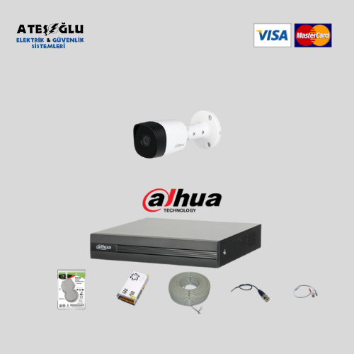 Dahua 1 Kameralı 2 Mp HDCVI Set