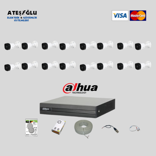 Dahua 13 Kameralı 2 Mp HDCVI Set