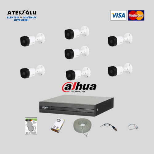 Dahua 7 Kameralı 2 Mp HDCVI Set