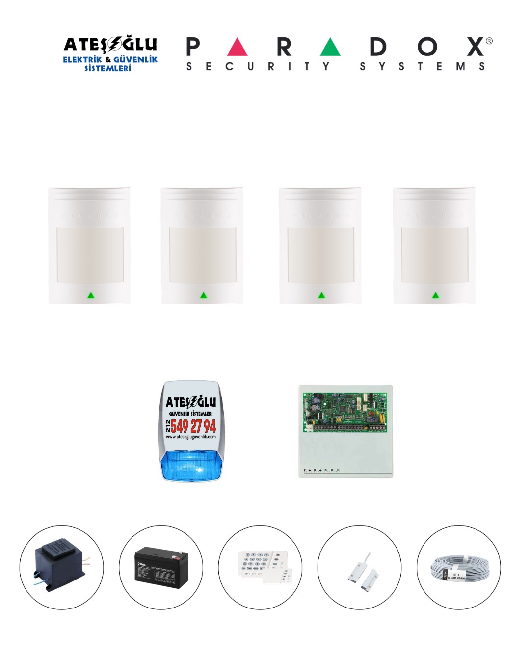 Paradox 3 Dedektölü Set